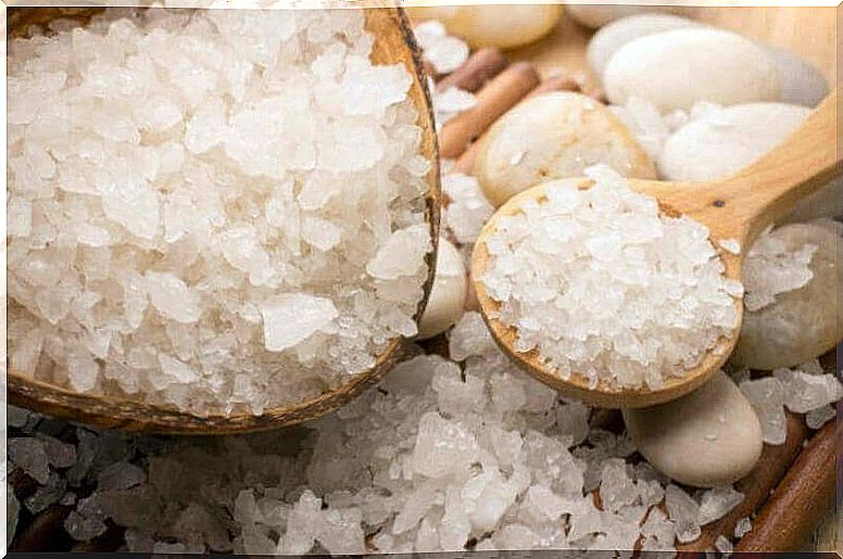 large salt grains