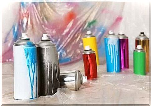 Using spray paint