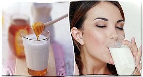 Drink milk with honey before going to bed