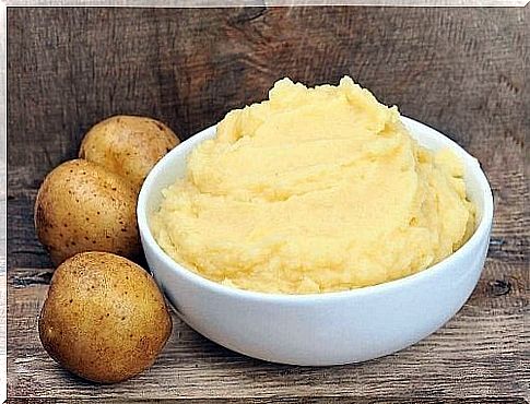 Mashed potatoes for the skin