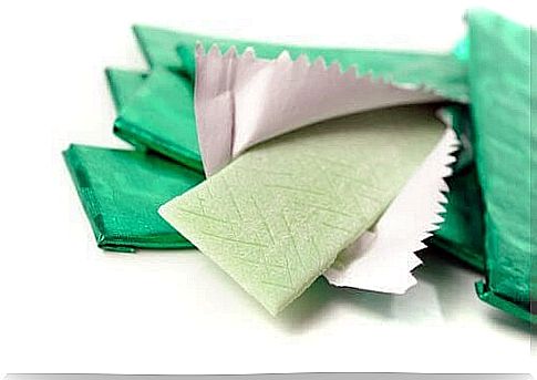 chewing gum from green coffee beans