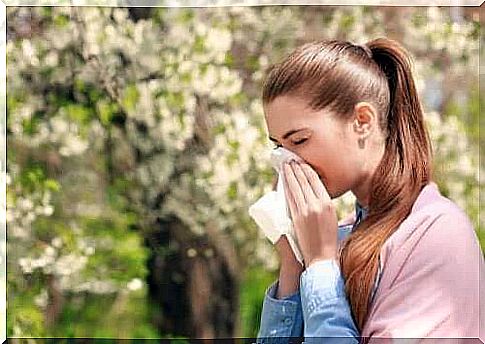 Overproduction of mucus in the throat due to allergies, for example